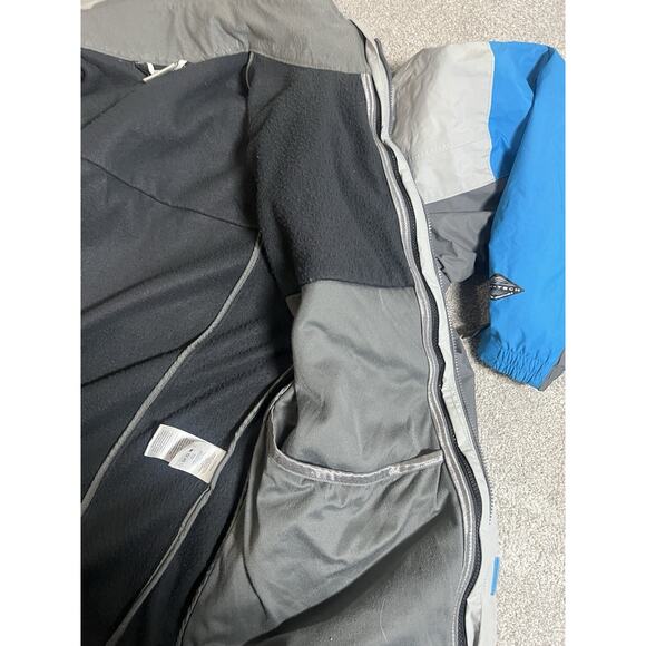 Columbia Omni-Heat Jacket Men 2XT Gray Blue Interchange Ski Snow Winter Coat - Picture 8 of 13